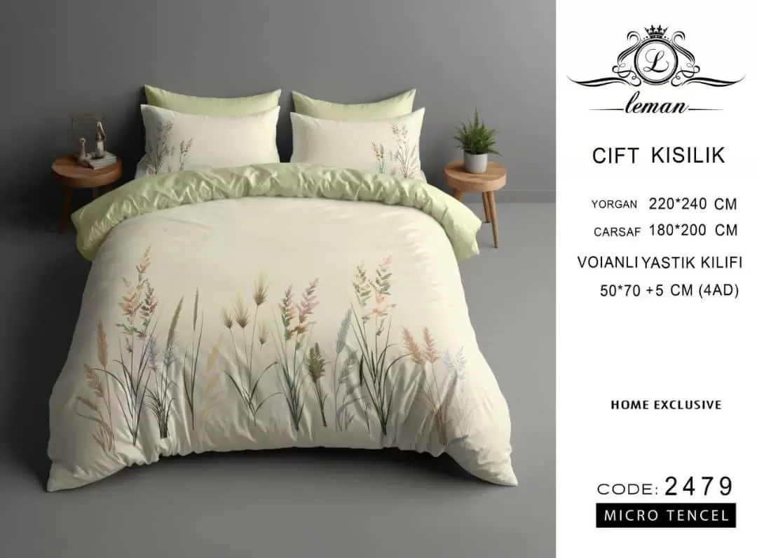 لحاف تنسل دو نفره 160 کد D-2479 ورونیکا